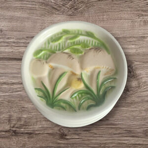 Studio Art Pottery Mushroom Coasters Set of 4 Singed